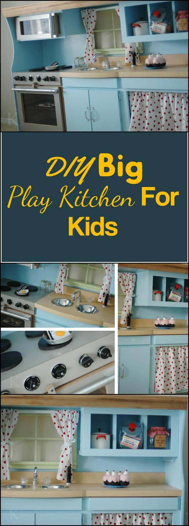 DIY handcrafted easy play kitchen